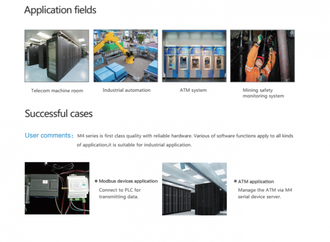 PUSR USR- N510 Industrial Modbus Gateway Serial RS232 RS485 RS422 à convertisseur Ethernet avec commande AT 8