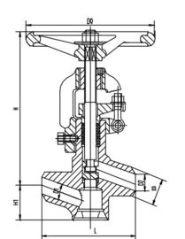 Un bon prix. Déclencheur électrique de valve de fonte malléable, valeur J61Y-32 d'arrêt en ligne
