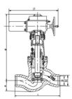 Déclencheur électrique de valve de fonte grise, valeur J61Y-32 de contrôle
