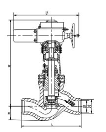 Un bon prix. Déclencheur électrique de valve d'acier de vanadium de molybdène de chrome, valeur J61Y-32 d'arrêt en ligne