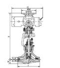 Déclencheur électrique de valve de fonte malléable, robinets d'arrêt sphériques J961Y DN65