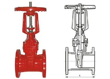 Un bon prix. L'acier inoxydable en hausse de porte de tige de l'industrie RRHX de valve résiliente de centrale refoulent GB9113 en ligne
