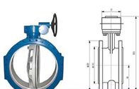 FBGXD342 Bi - excentrique siège mou wormed butterfly valve 0.6MPa, 1.0MPa, 1. 6MPa