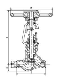 Un bon prix. Déclencheur électrique de valve de fonte grise, valeur J61Y-PW 5417V d'arrêt en ligne
