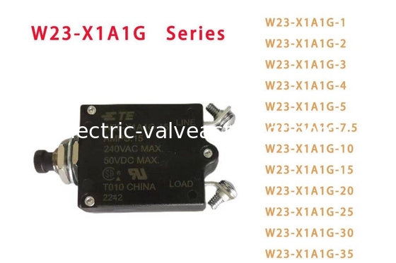 Un bon prix. Un disjoncteur thermique monté sur un panneau à un pôle 7.5A avec actionneur à traction W23-X1A1G-7.5 en ligne