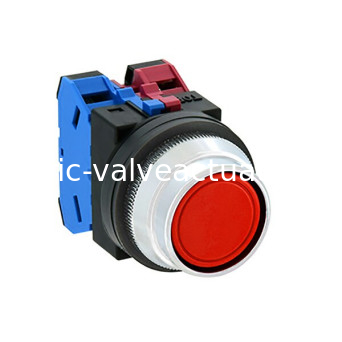 Un bon prix. ABN2F11R 1NO Structure de contact Commutateur de bouton de pression φ30 Taille du trou de montage avec éclairage rouge en ligne