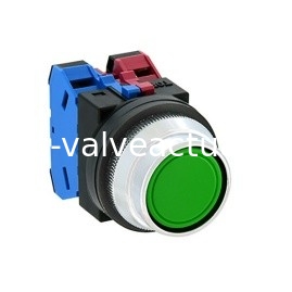 Un bon prix. ABN2F11G Éclairage vert bouton de pression Commutateur φ30 Trou de montage en ligne