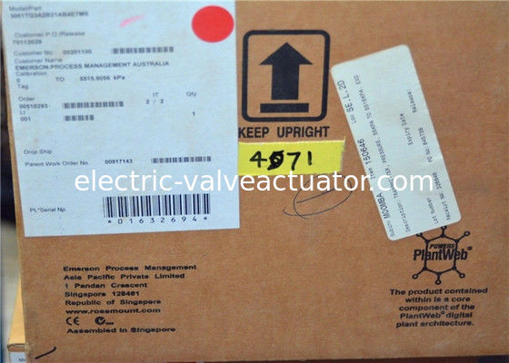 Un bon prix. Transmetteur de pression en ligne Rosemount 3051TG 3051TG3A2C21AB4M5K5 -14.7 à 800PSI en ligne
