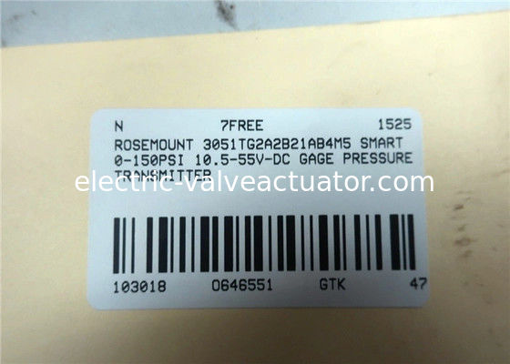 Un bon prix. Transmetteur de pression en ligne Rosemount 3051TG 3051TG2A2B21BB4M5I5 -14,7 à 150 PSI en ligne