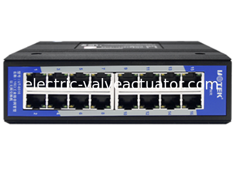 Un bon prix. UOTEKUT-6516 Commutateur Ethernet industriel non géré à 16 ports 10/100M Commutateur réseau à large température DIN-Rail en ligne