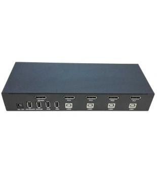 Un bon prix. 4 commutateur de bureau gauche SW2401DP DYLINK de DC12V 3840x2160 KVM en ligne