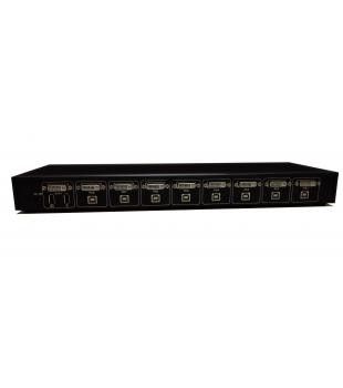 Un bon prix. 8 commutateur femelle gauche du bâti de support du commutateur SW1801D de DVI KVM KVM en ligne