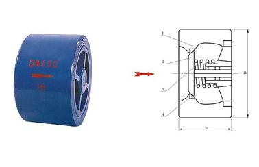 Un bon prix. Valve 100mm de centrale de système d'industrie de contrôle de silence de gaufrette d'en cuivre de fonte de CVWR en ligne