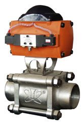 Un bon prix. Robinet à tournant sphérique XQF-2 pneumatique anti-déflagrant pour le circuit d'allumage de haute performance/canalisation de vapeur en ligne